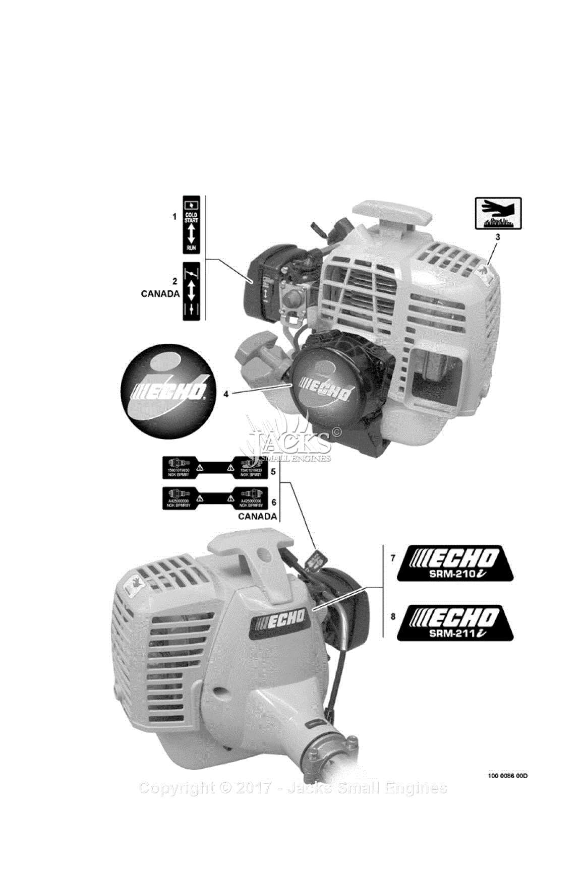 echo weed wacker parts diagram