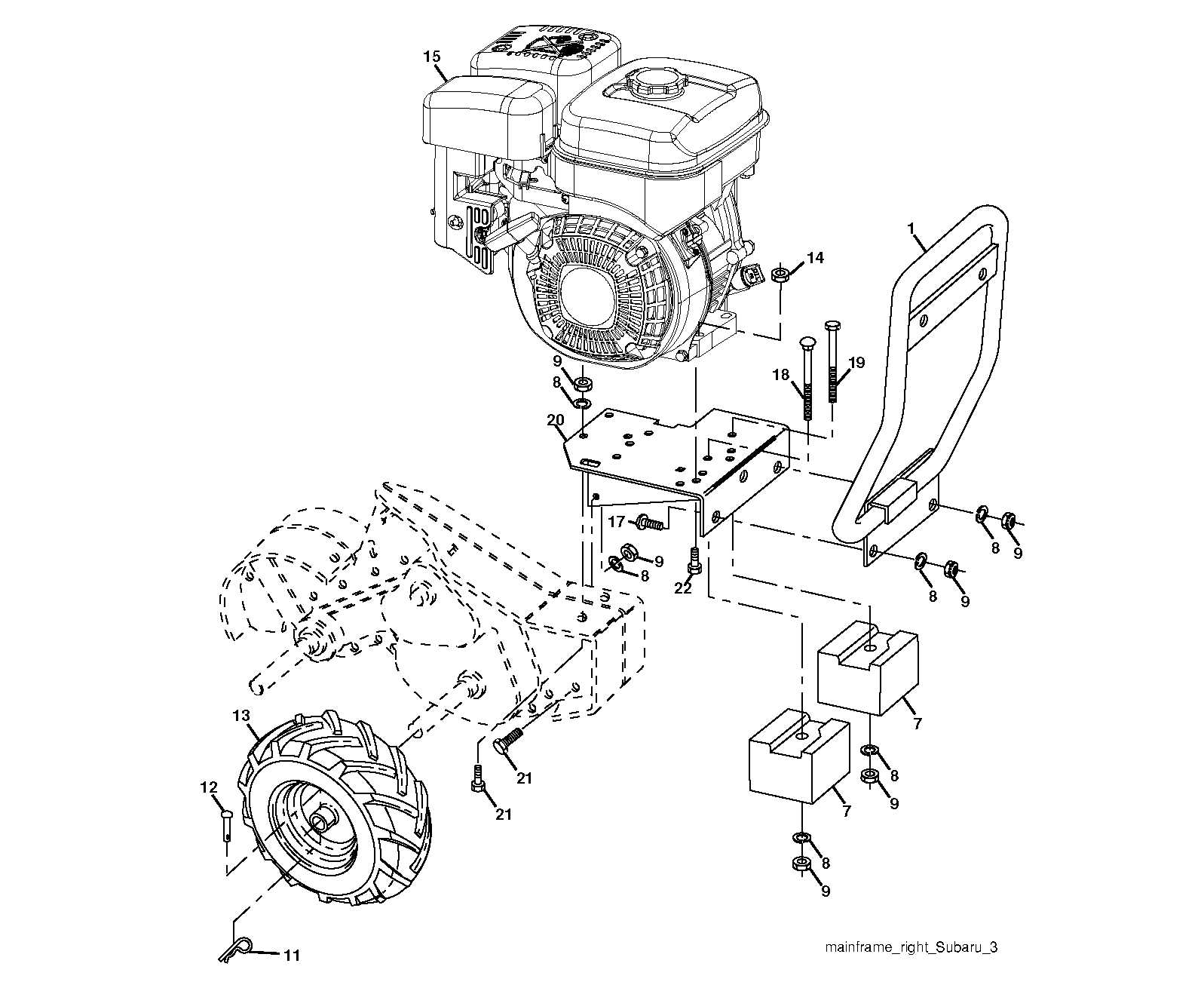 troy bilt tuffy tiller parts diagram