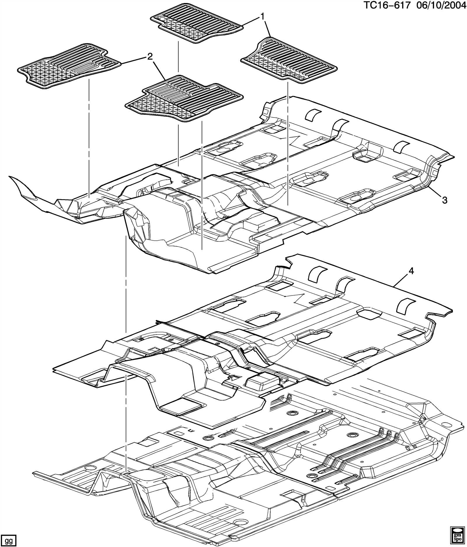 2004 gmc sierra parts diagram