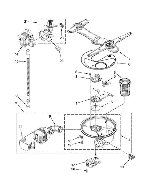 kenmore elite dishwasher 665 parts diagram