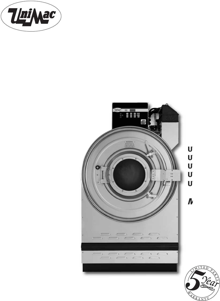 unimac washer parts diagram