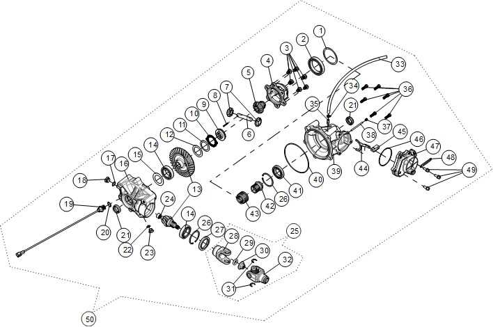 chevy front differential parts diagram