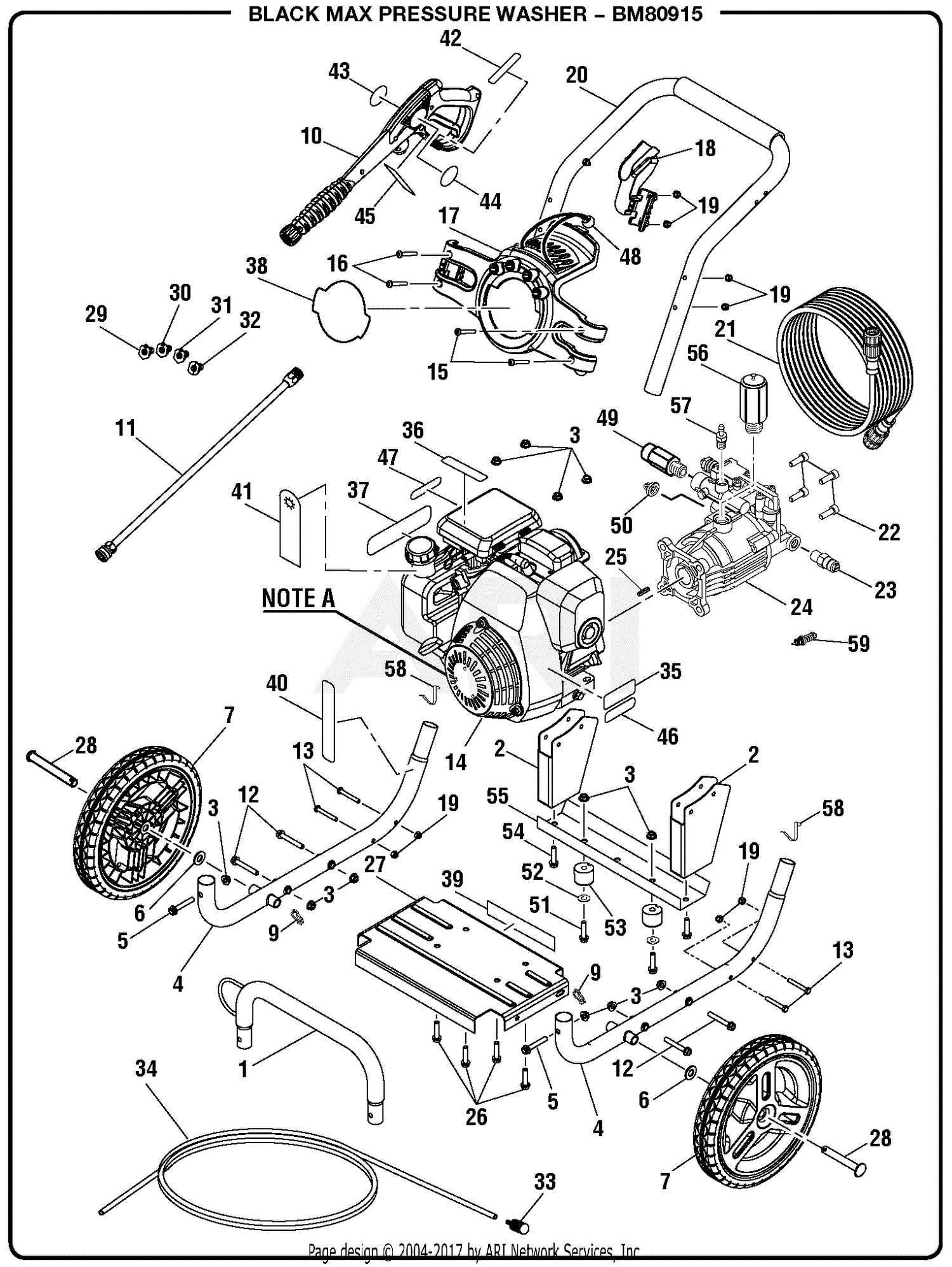 be pressure washer parts diagram