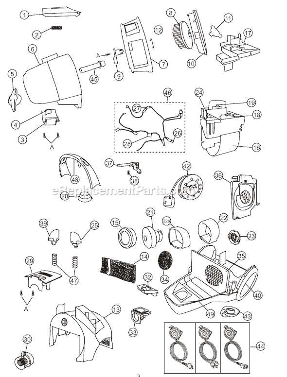 panasonic vacuum parts diagram