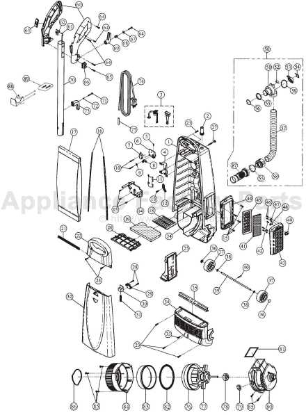 panasonic vacuum parts diagram