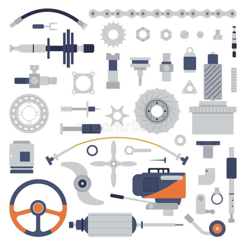 parts of a motor boat diagram