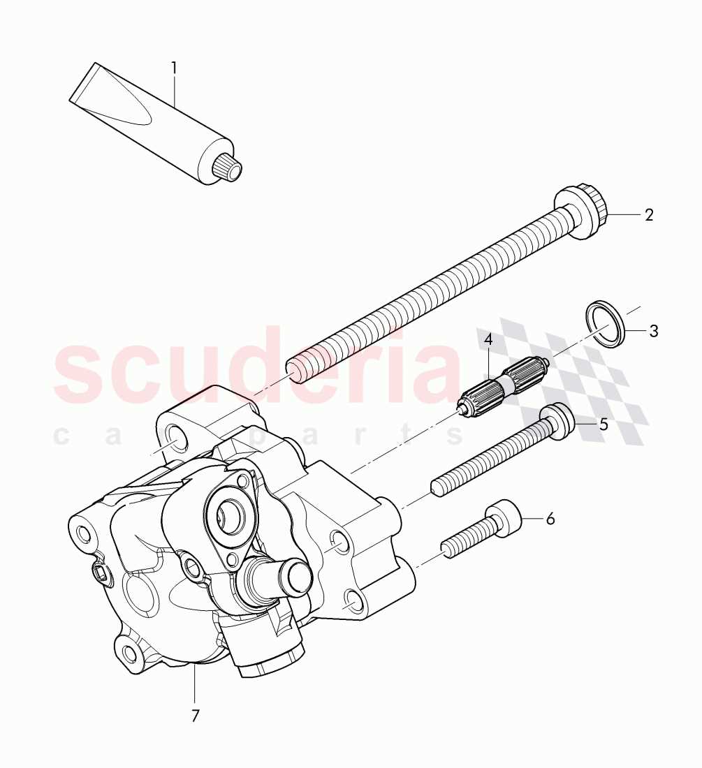 power steering pump parts diagram