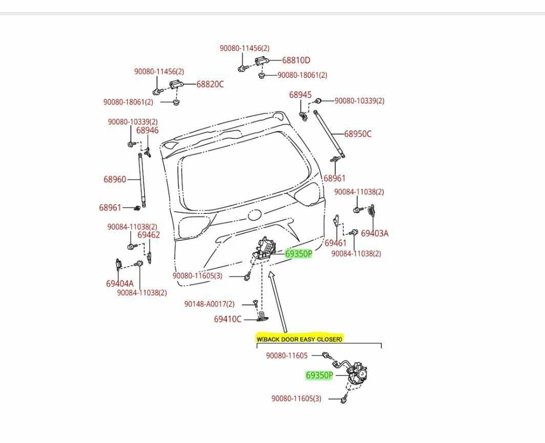 2013 toyota sienna parts diagram