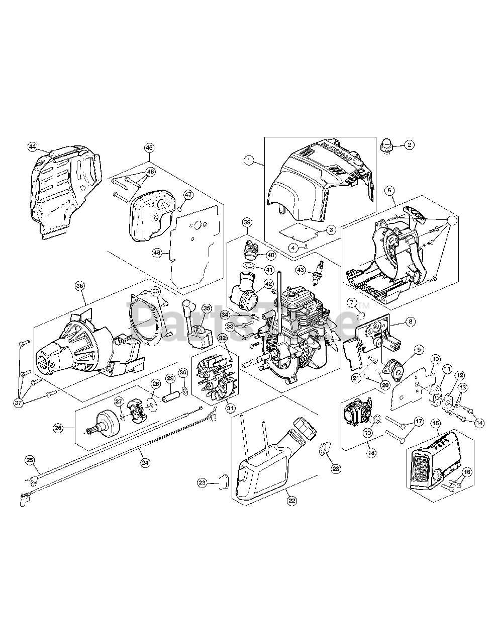 troy bilt parts diagram