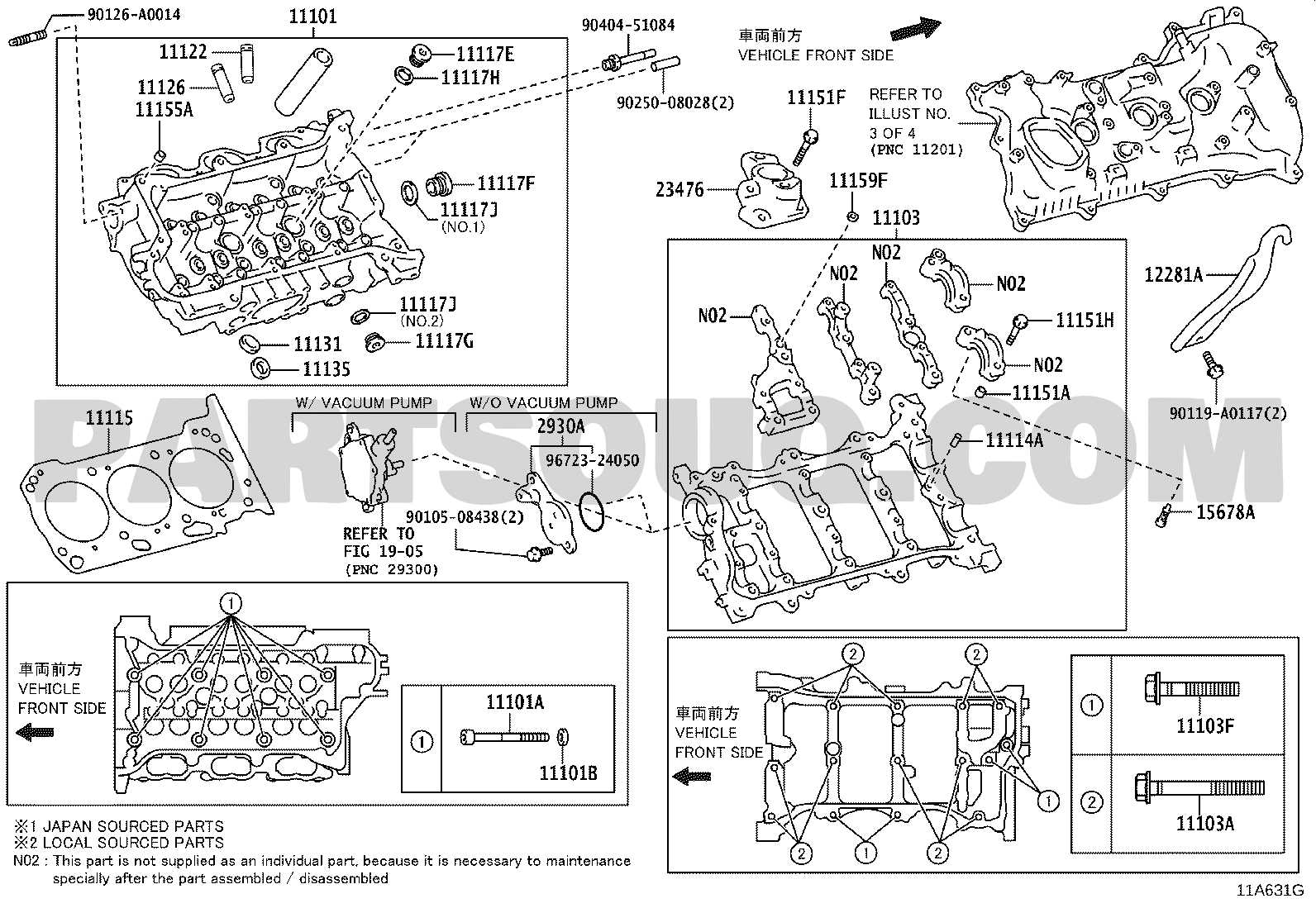 toyota tacoma engine parts diagram