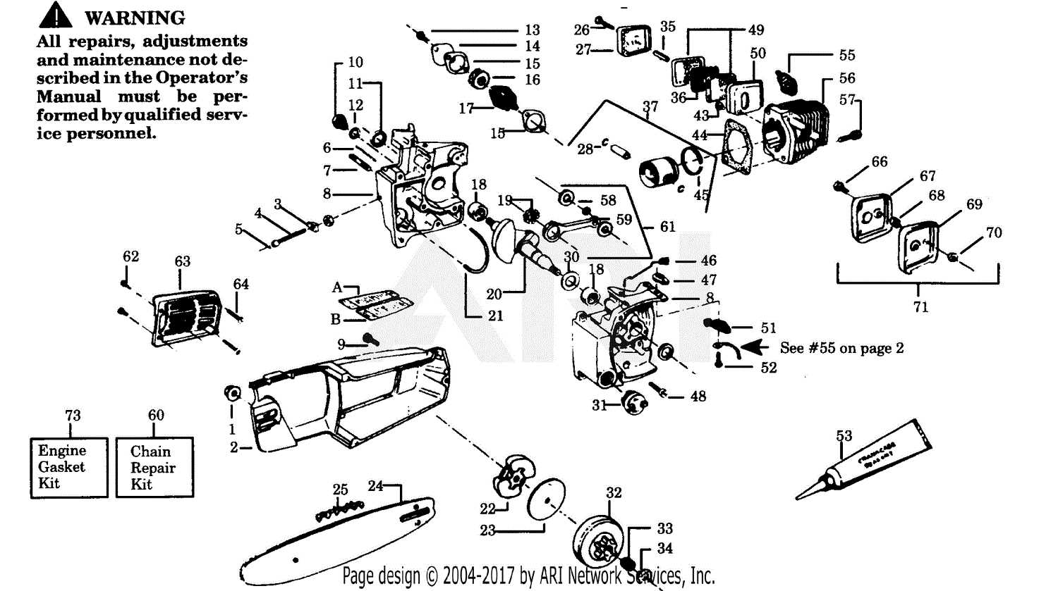 poulan 3.5 hp electric chainsaw parts diagram