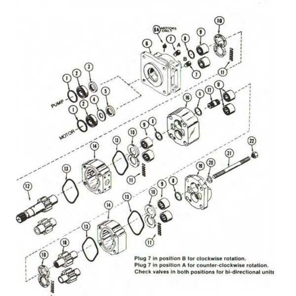 parker wheel motor parts diagram