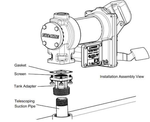 fill rite pump parts diagram