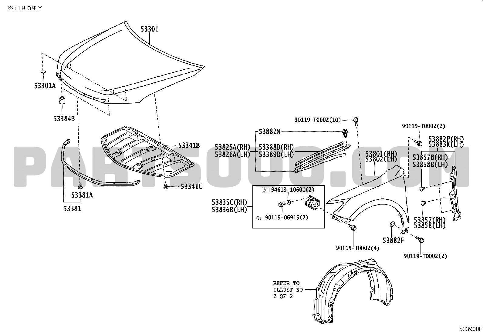 2014 toyota camry parts diagram