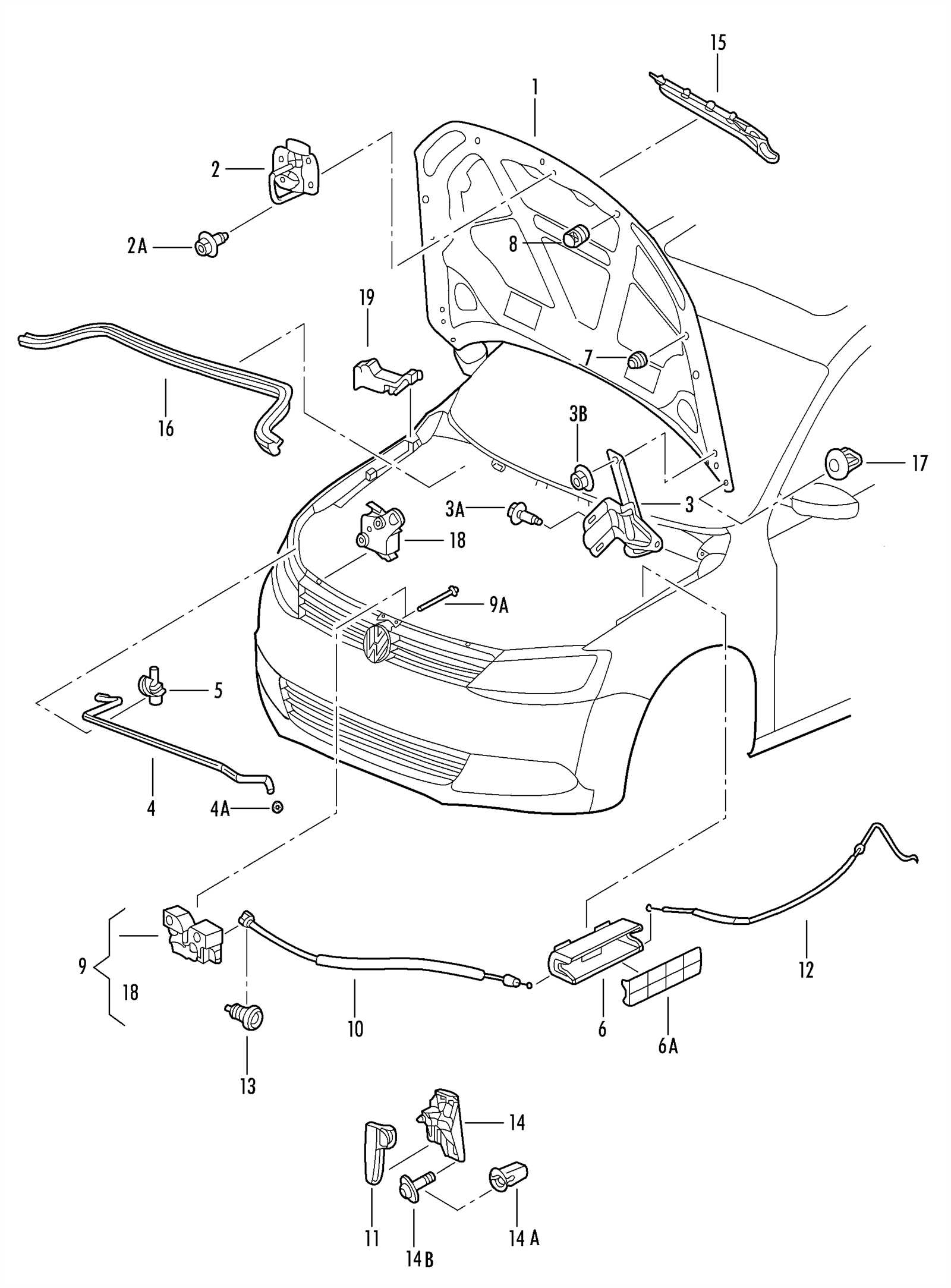 volkswagen jetta body parts diagram