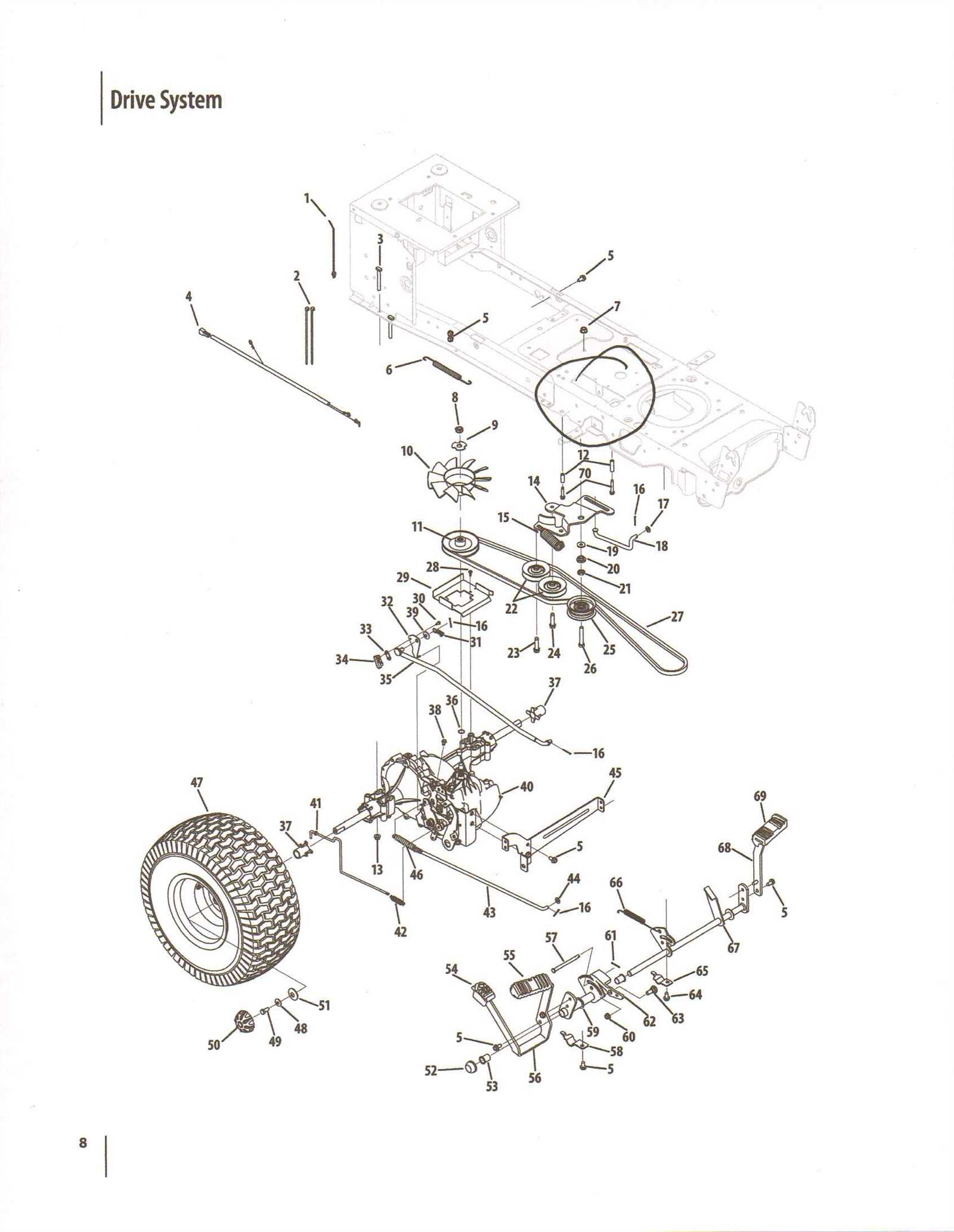 cub cadet 1045 parts diagram