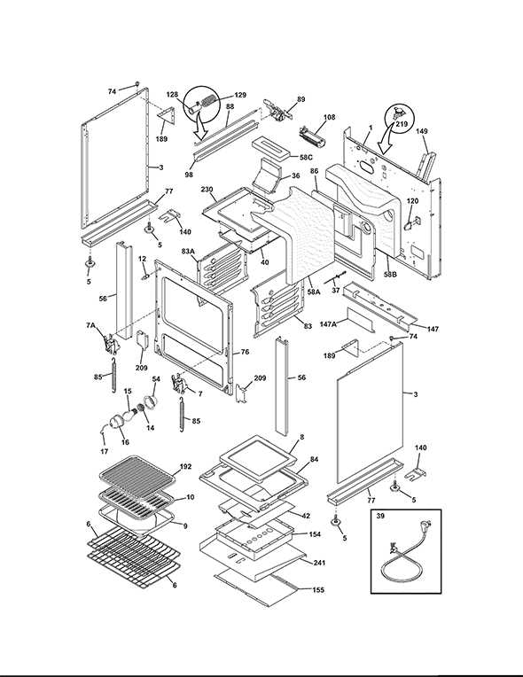 kenmore gas range parts diagram