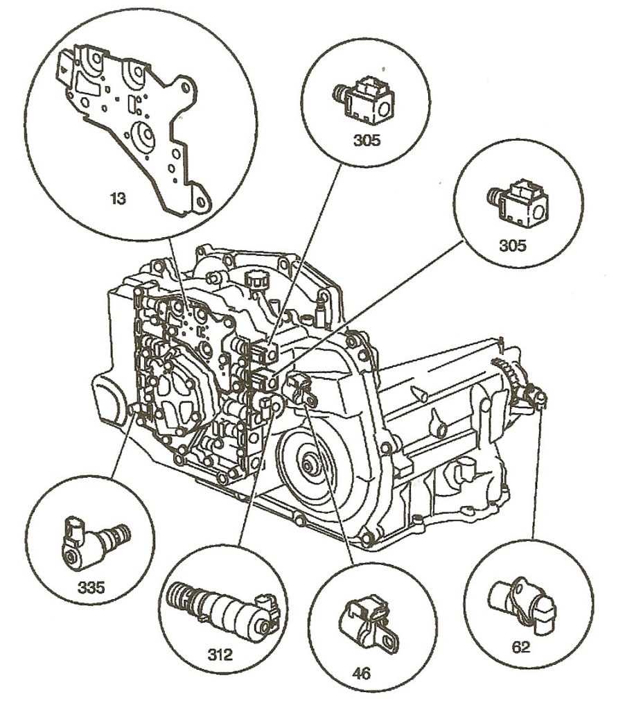 4t45e transmission parts diagram