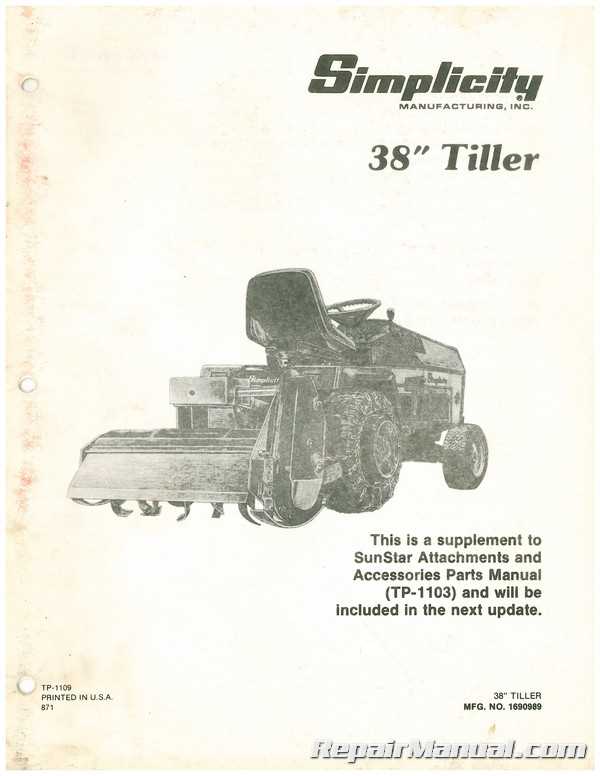 simplicity lawn mower parts diagram