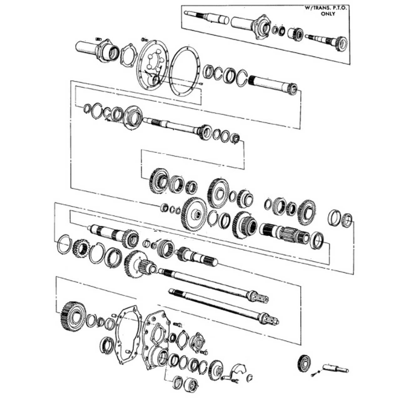 ford transmission parts diagram