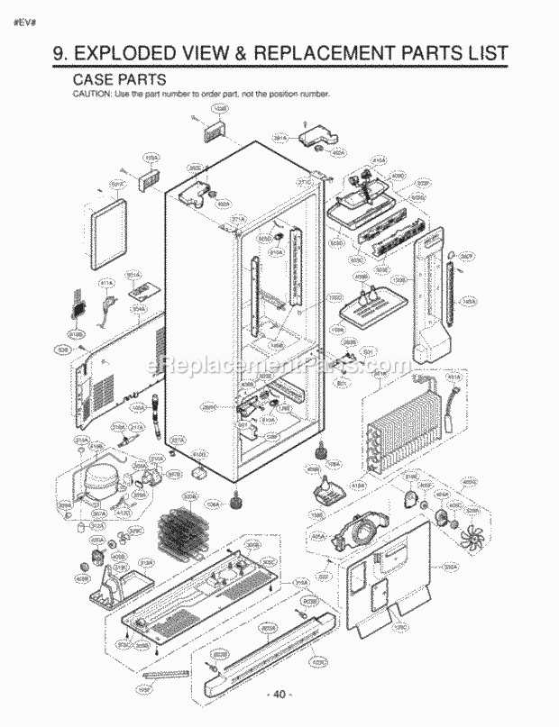 refrigerator parts diagram