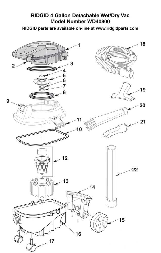 ridgid pressure washer parts diagram