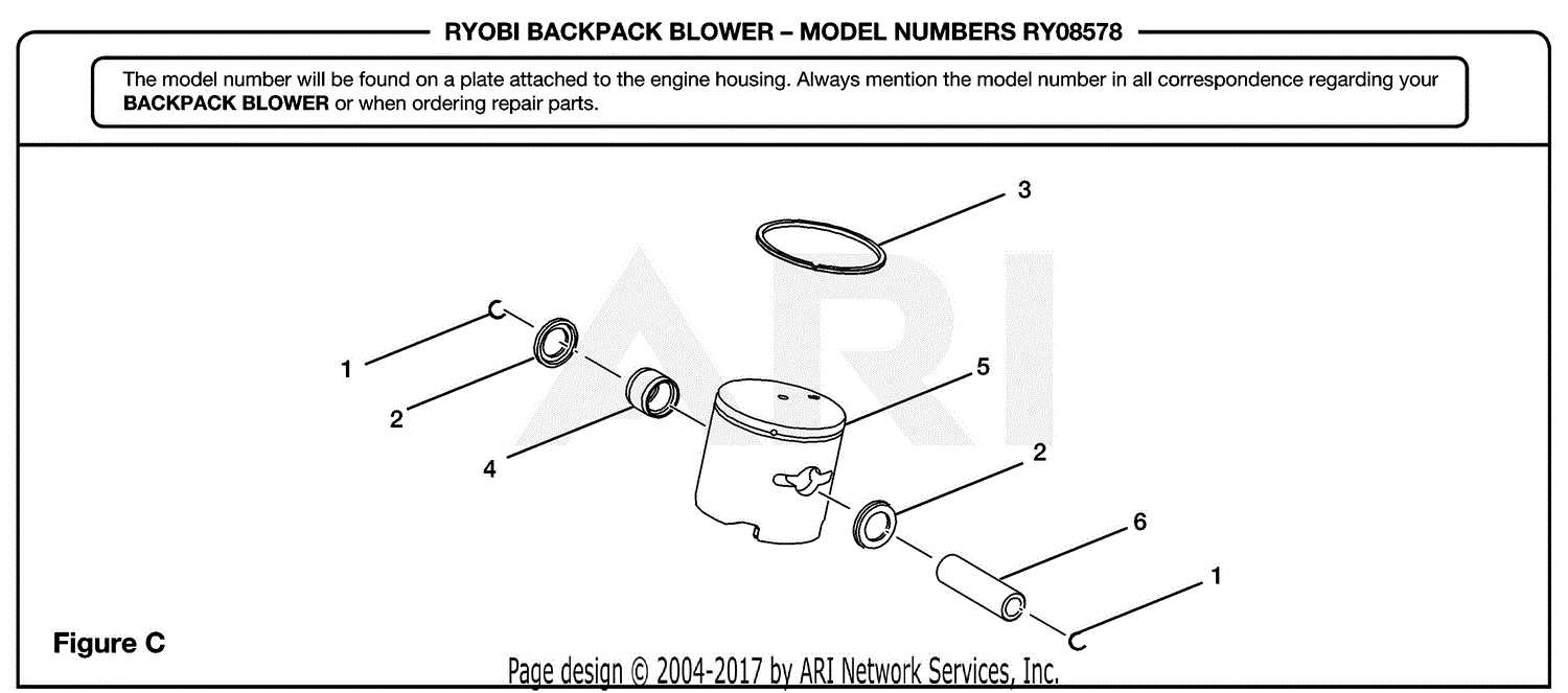 ryobi backpack blower parts diagram