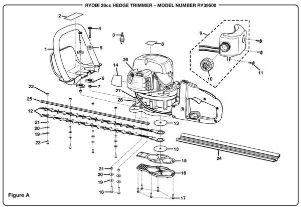 ryobi ry40022 parts diagram