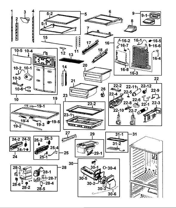 samsung rf4267hars parts diagram