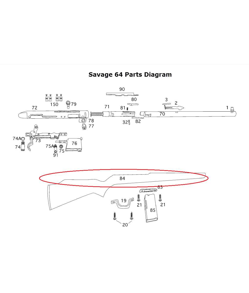 savage axis parts diagram