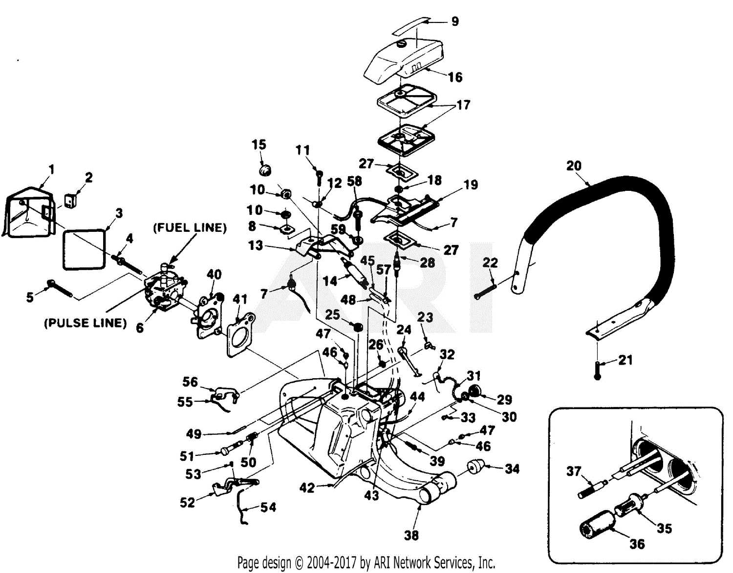 homelite 26b parts diagram