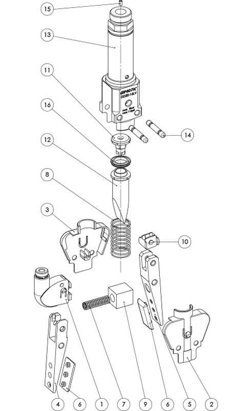 showa trim and tilt parts diagram