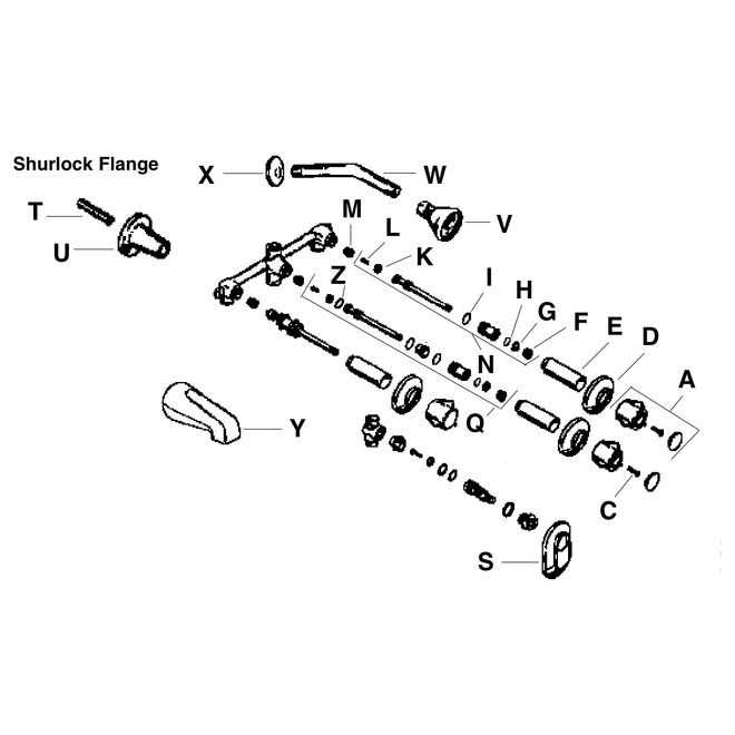 shower faucet parts diagram