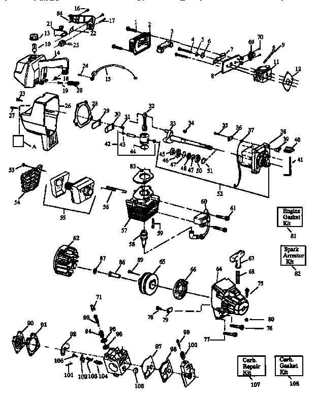 craftsman 32cc weedwacker parts diagram