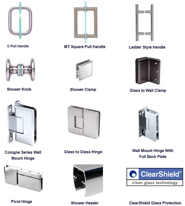 sliding shower door parts diagram