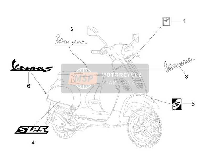 vespa parts diagram