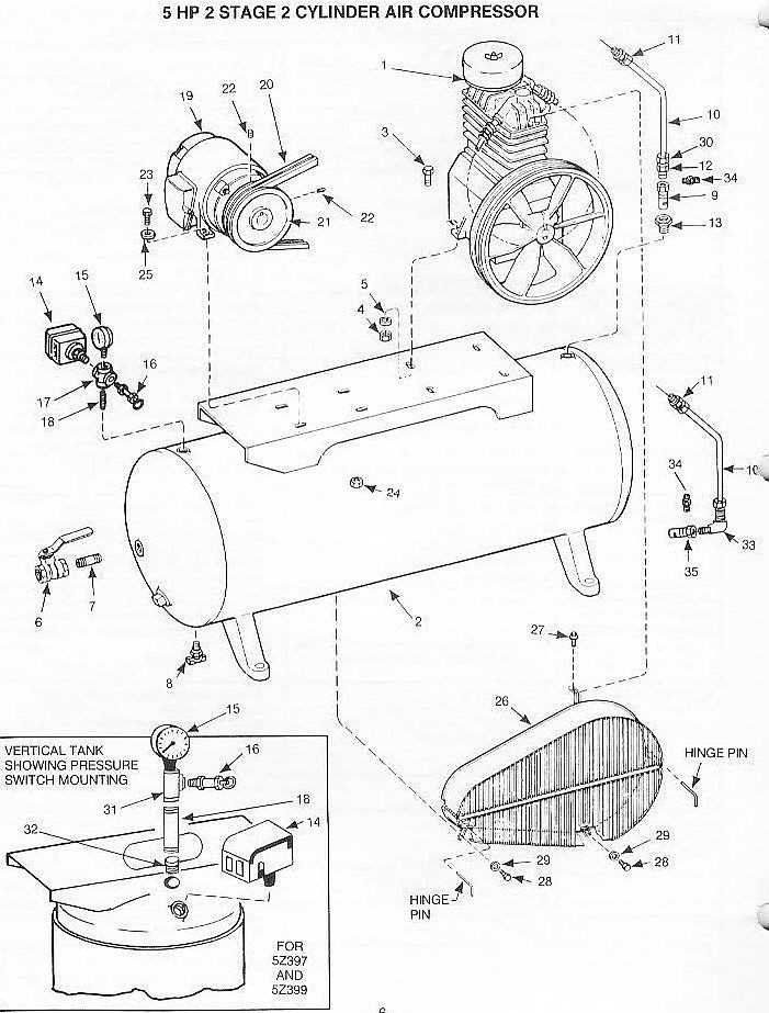 speedaire compressor parts diagram