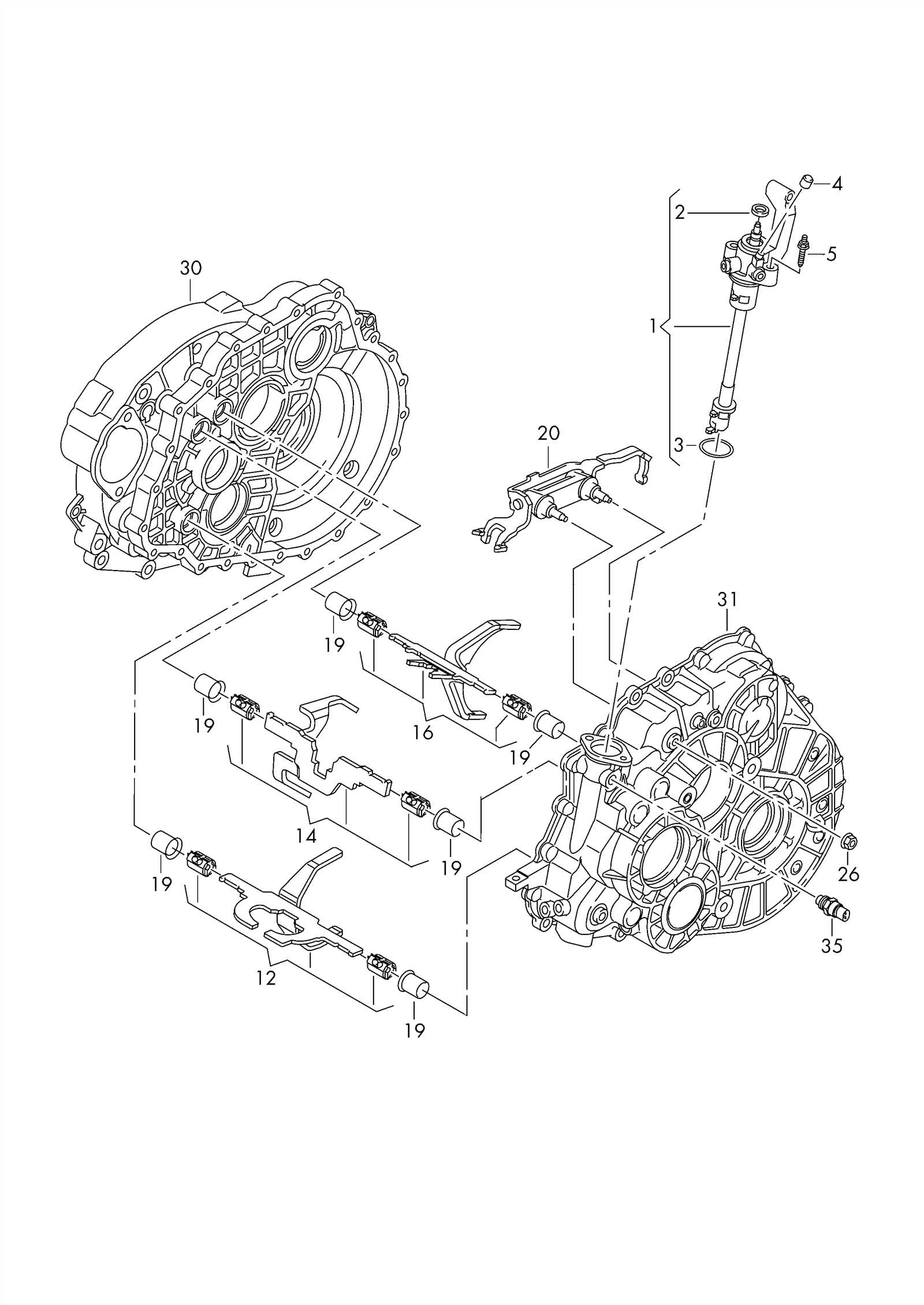 t5 transmission parts diagram