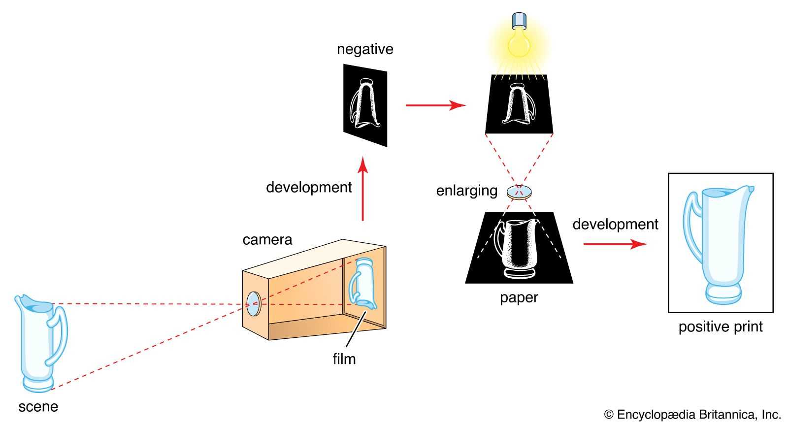 parts of a film camera diagram