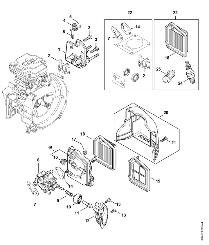 stihl 261 parts diagram