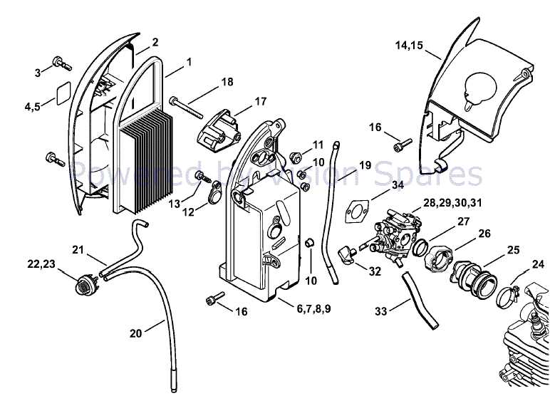 stihl br 350 parts diagram