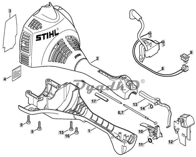 stihl fs38 weed eater parts diagram