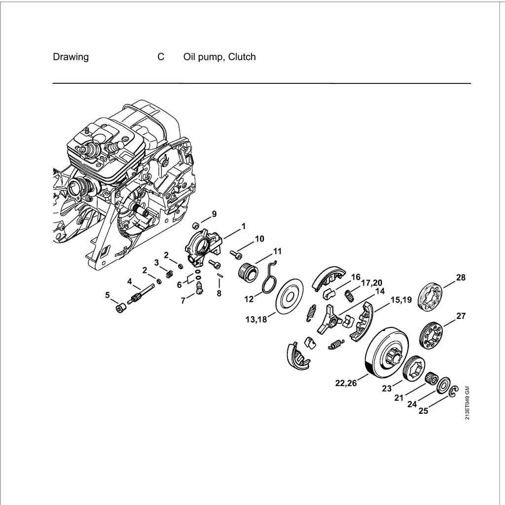 stihl ms361 parts diagram