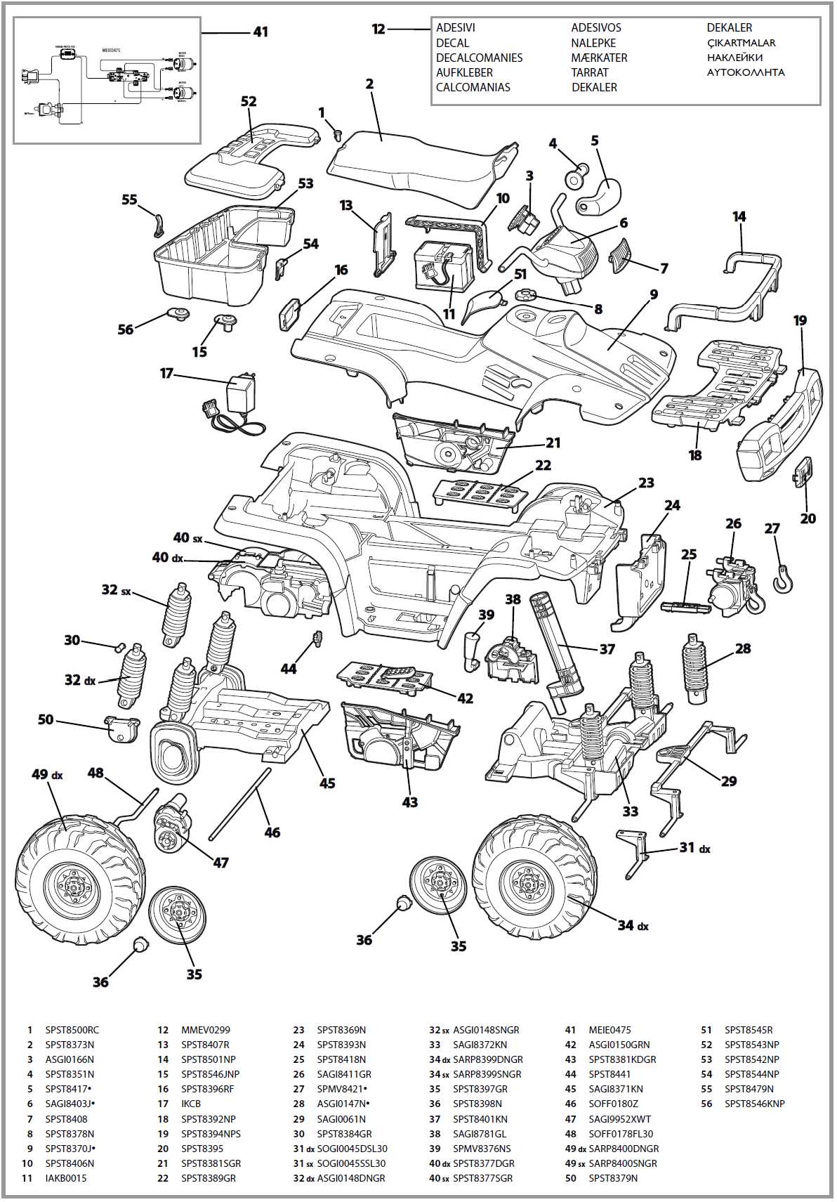 suzuki king quad 700 parts diagram