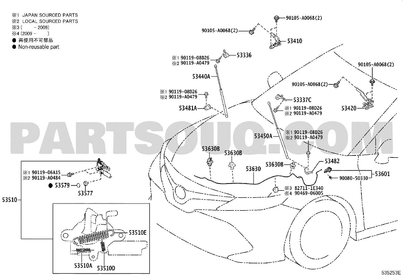 2009 toyota camry parts diagram