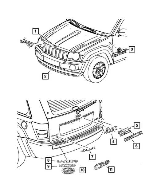 2007 jeep grand cherokee parts diagram