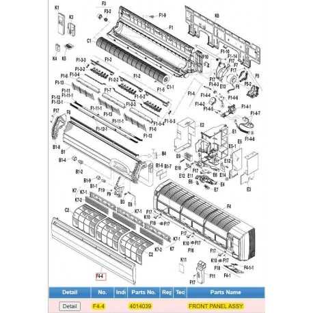 daikin mini split parts diagram