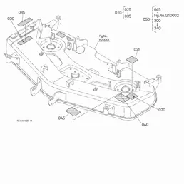 kubota 54 inch mower deck parts diagram