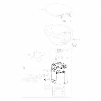 thetford aqua magic rv toilet parts diagram