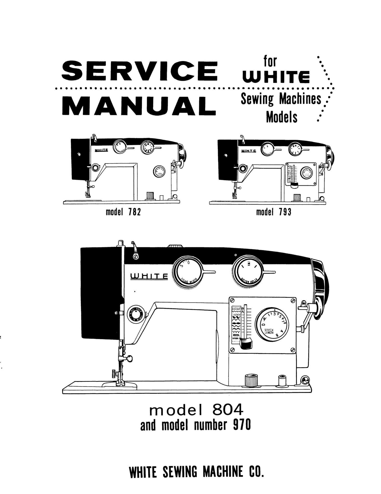 white sewing machine parts diagram